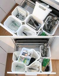 Organization ideas for kitchen cabinets and drawers. A Smart Organizing Solution For Deep Kitchen Drawers Deep Drawer Organization Kitchen Drawer Organization Kitchen Drawers
