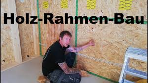 Fertiggarage in der holzständerbauweise bzw. Holzstanderbauweise Wandaufbau Youtube