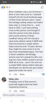 Criticism of Phil Buckley's behavior after Brian Leedham's death