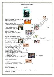 Their next single, from yesterday, would be their first to reach the top, but spent less time on the charts than the. Song The Kill By 30 Seconds To Mars With Key Esl Worksheet By Do Carmo