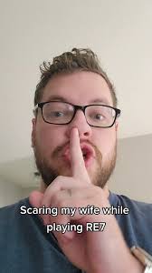 Came into the room while my wife was playing Resident Evil 7 and I couldn't  pass up the opportunity.... #prank #scaringmywife #gaming #ps5  #residentevil #residentevil7