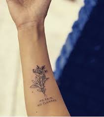 No Rain No Flowers Tattoo Tatuagem Flor Braco Rain Tattoos For Women Small Tattoos Subtle Tattoos