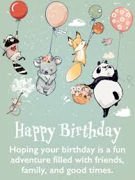 Sending happy birthday messages to family members is one important task you have to take upon yourself to show yourself as a dutiful, thoughtful personality. Fun Times Happy Birthday Card Birthday Greeting Cards By Davia