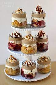 Mini Mason Jar Pies Perfect For Holiday Parties Mason Jar Desserts Desserts Mason Jar Pies