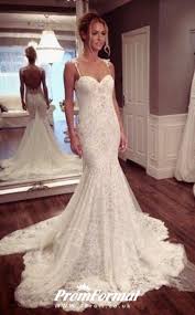 Low back wedding dress, high neck wedding dress, long sleeve wedding dress, open back wedding dress, lace for a dress that normally has unlined sleeves or an unlined back, we are happy to add lining for you at no additional fee. Straps Sexy Mermaid Trumpet Lace Wedding Dress Low Back Bwd160 4prom Co Uk