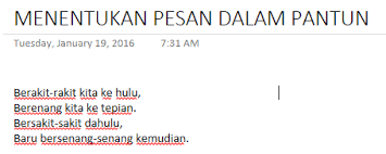 We did not find results for: Latihan Soal Menentukan Pesan Pantun Cipta Cendekia