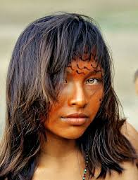 Iconic photo of Penha Goes from the Yanomani tribe in Amazonas, Brazil