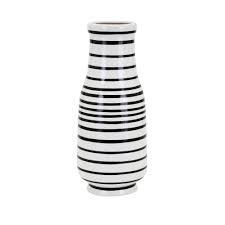 Black And White Striped Vase Next Parisa Medium Vase 14465 Black White Vase Ceramic Vase Vase