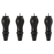 4 ikea wooden furniture legs. Ikea Stocksund Wooden Furniture Legs For Ottoman Or Bench 7 1 8 Tall Black 4 Pack Size M8 Bolt Buy Online In Bahamas At Bahamas Desertcart Com Productid 51681141