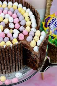 Rich Chocolate And Gooey Chocolate Fudge Cake With Matchmakers Mini Eggs And Delicious Chocol Chocolate Easter Cake Easter Cake Recipes Easter Themed Cakes