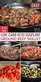 Ground Beef Eggplant Keto Recipe Healthy Sandwich Recipes Beef Skillet Recipe Easy Meat Recipes