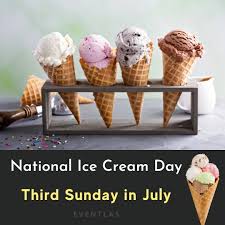 Thanks to president reagan, we celebrate national ice cream day every third sunday in july, meaning july 18 this year. National Ice Cream Day 2021 Usa Eventlas