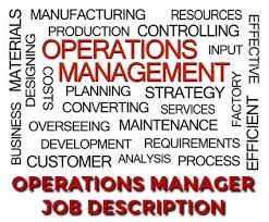 Vms (fleet management) limited 2.6. Operations Manager Job Description