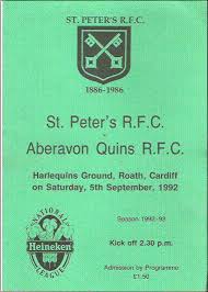 St Peter's RFC: Programmes 92-93