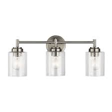 0:56 alberson collection light brushed nickel led. Kichler Winslow 3 Light Nickel Transitional Vanity Light In The Vanity Lights Department At Lowes Com