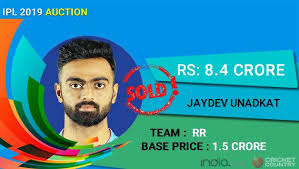 Zaheer khan was injured for this match, so they went for a like for like replacement. Ipl Auctions 2019 Rajasthan Royals Buy Back Jaydev Unadkat For Rs 8 4 Crore Cricket Country