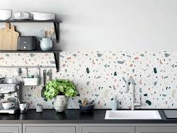 Appliquez ces crédences adhésives sur vos murs pour un résultat incroyable! Decorer Une Cuisine Avec Du Terrazzo Joli Place
