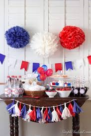 Bastille Day Party Table Paris Party Decorations French Themed Parties Red Party Themes