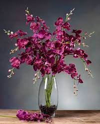 Phalaenopsis Orchid Silk Flower Stem Fuchsia Silk Orchids Arrangements Orchid Arrangements Silk Orchids