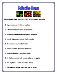 Collective Nouns Worksheets From Mr Dachshund Study Resources On Teachersnotebook Com 4 Pages Nouns Worksheet Collective Nouns Worksheet Collective Nouns