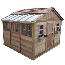 These deals for home storage sheds are already going fast. Outdoor Living Today Sunshed 12 Ft X 12 Ft Western Red Cedar Garden Shed Ssgs1212 The Home Depot