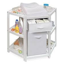 Badger Basket Diaper Corner Baby Changing Table With Hamper And Basket Espresso Includes Pad Walmart Com In 2020 Baby Changing Table Baby Changing Tables Baby Clothes Storage