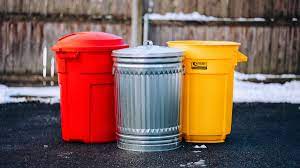 Garbage pails outdoor