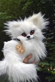 Direwolf White Puppy Wolf Toy Forest Animals Fantasy Etsy In 2020 Realistic Stuffed Animals Pet Toys White Puppies
