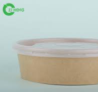 16 Ounce Disposable Paper Bowls With Lids Single Wall OEM ...