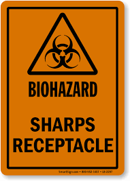 When you click on the text option, you can type your. Biohazard Sharps Receptacle Label Sku Lb 2297