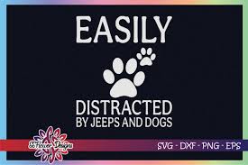 Download Easily Distracted By Jeeps And Dogs Graphic By Ssflower Creative Fabrica Yellowimages Mockups