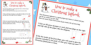 Von k coooooolll vom 24.02.2021, 14.03. Free Christmas Lapbook Instructions Sheet Teacher Made