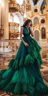 18 Green Wedding Dresses For Non Traditional Bride Wedding Dresses Guide Green Wedding Dresses Dresses Ball Dresses