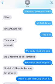 I've probably done a lyric prank to all of my contacts by now. Song Lyrics Prank Collection Song Lyrics Text Prank On Angry Boyfriend Gone Wrong In The Name Of Love Martin Garrix