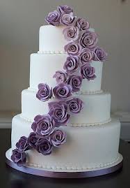Beautiful Pink And Purple Wedding Cakes Wedding Cake Roses Purple Wedding Cakes Simple Wedding Cake