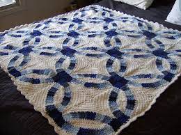 Wedding Rings Blanket Afghan Crochet Patterns Crochet Wedding Crochet Quilt Pattern