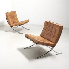 For Sale Pair Of Barcelona Chairs By Ludwig Mies Van Der Rohe For Knoll Int Germany Vntg Vintage In 2020