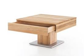 Diesem quadratischen couchtisch mit schublade schenkt schwarz lackiertes eisen einen stabilen rahmen. Li Il Woodlive Massivholz Couchtisch Quadratisch Aus Kernbuche