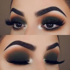 best makeup look for dark brown eyes