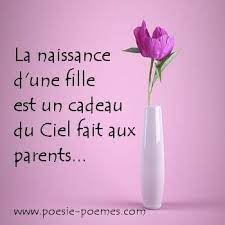 citation naissance fille idee de texte coloriage table jardin