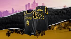 The nba city edition uniforms are an outlet for all 30 teams to pay tribute to their respective local surroundings, whether it los angeles clippers. Nike Kobe Bryant Black Mamba Lakers Jersey Sneakerfits Com