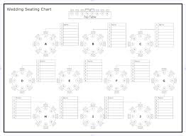 Best Wedding Seating Chart Blank Seating Chart 4 Best Images