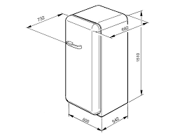 smeg fab28raz1 248公升 單門雪櫃 粉藍色 smeg fridge dimensions refrigerator dimensions