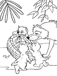 Wolves are a fascinating creature, cool and mysterious. Online Coloring Pages Pack Coloring The Wolf Pack Cares For Mowgli Mowgli