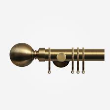 Check spelling or type a new query. Antique Brass Curtain Pole With Ball Finials 35mm