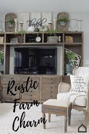 Add Rustic Farm Charm To Your Living Room With The Keeblen Entertainment Center This Piece Will Add Eclectic Cha Farm House Living Room Home Living Room Home