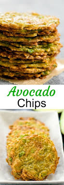 Baked Avocado Chips Recipe Baked Avocado Avocado Chips Avocado Recipes