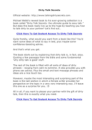 Now connect to any phone on this planet. Dirty Talk Secrets Book By Michael Webb Review Dirtytalksecrets E