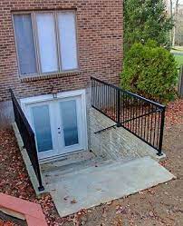 Pin By Dian Barnes On Basement Egress Options Basement Entrance Basement Remodeling Basement Doors