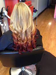 But Not As Red More Purpley Reddy Browny So Basically Burgundy Ombre Hair Color Blonde Hair With Red Tips Ombre Hair